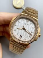 Patek Philippe Nautilus 7118R 35MM Rose Gold White Dial(1:1Super Clone) - Image 3