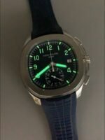 Patek Philippe Aquanaut 5968 Chronograph Steel Casing Blue Dial Watch(1:1 Super Clone) - Image 11