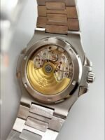 Patek Philippe Nautilus 5711 Black Dial 904L Steel with Rubies Bezel(1:1Super Clone) - Image 4