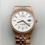 RoleRolex Land-Dweller 127335 Steel Honeycomb Rose Gold 40MM(1:1 Super Clone)