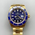 Rolex Submariner 40mm Gold Case, Blue Dial, 3135 Movement.(1;1Super Clone)