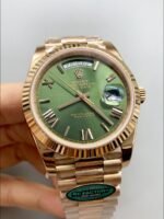 Rolex Day-Date 40mm With Green Dial And Rose Gold bracelet.(1;1Super Clone) - Image 2