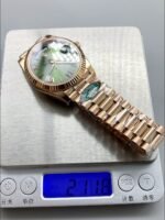 Rolex Day-Date 40mm With Green Dial And Rose Gold bracelet.(1;1Super Clone) - Image 10