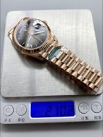 Rolex Day-Date 40 President 18k Rose Gold Slate Ombre Watch(1;1 Super Clone) - Image 9