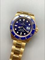 Rolex Submariner 40mm Gold Case, Blue Dial, 3135 Movement.(1;1Super Clone) - Image 2