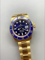 Rolex Submariner 40mm Gold Case, Blue Dial, 3135 Movement.(1;1Super Clone) - Image 3