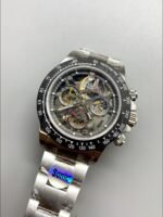 Rolex Daytona Skeleton Dial Carbon Fiber Mechanical Watch (1:1 Super Clone) - Image 3