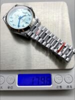 Rolex Day-Date Ice Blue Dial Middle Eastern Numerals Mechanical Watch(1;1Super Clone) - Image 10