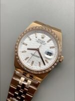 RoleRolex Land-Dweller 127335 Steel Honeycomb Rose Gold 40MM(1:1 Super Clone) - Image 4
