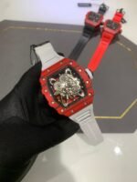 Swiss Richard Mille RM 35-01 Replica Rafael Nadal Red Case Watch – Carbon Fiber Case, Luxury Sport Design - Image 3