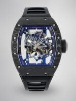 Richard Mille RM055 Skeleton Watch with Black Rubber Strap – Super Clone