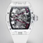 Richard Mille RM38-02 Tourbillon Replica Watch with Crystal Case - Pink Theme