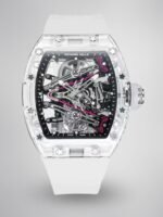 Richard Mille RM38-02 Tourbillon Replica Watch with Crystal Case - Pink Theme