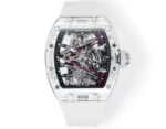Richard Mille RM38-02 Tourbillon Replica Watch with Crystal Case - Pink Theme - Image 2