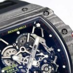 Richard Mille RM 35-01 Rafael Nadal Replica Swiss Watch – Skeleton Dial, NTPT Carbon Case, Black Rubber Strap - Image 3