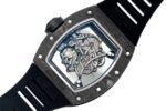 Richard Mille RM055 Skeleton Watch with Black Rubber Strap – Swiss Replica - Image 3