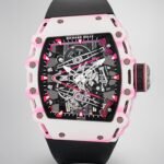 Richard Mille RM 38-02 Bubba Watson White Pink Quartz TPT Skeleton Tourbillon Replica Watch