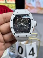 Richard Mille RM055 BBR White Ceramic Skeleton Swiss Replica Sports Watch, AAA Super Clone - Image 4