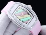 Swiss Replica Richard Mille RM 07-01 Bonbon Collection Pink Marshmallow – Diamond Ceramic Case, Ladies Luxury Watch - Image 5