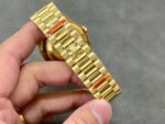1:1 super clone Day Date Rolex Weekly Journal 18K Yellow Gold Plated counter weight - Image 8