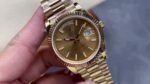 1:1 super clone Day Date Rolex Weekly Journal 18K Gold Plated counter weight - Image 2