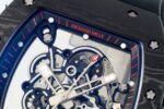 Richard Mille RM055 Skeleton Watch with Black Rubber Strap – Super Clone - Image 7