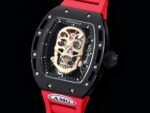 Best Swiss Replica RICHARD MILLE RM 52 Watch – Skeleton Tourbillon , Red Strap - Image 2