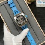 Luxury Replica Richard Mille RM 35-03 Rafael Nadal Skeleton Dial Blue Strap Watch For Men - Image 2