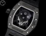 Best Richard Mille RM 052 Replica Black Carbon Fiber Case Watch – Men’s Luxury Watch With Skeleton Skull Dial - Image 9