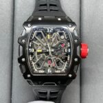 Richard Mille RM 35-03 Rafael Nadal Replica Watch 43mm Steel Case Black Strap - Image 8