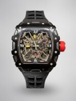 Richard Mille RM 35-03 Rafael Nadal Replica Watch 43mm Steel Case Black Strap