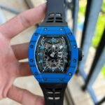 Replica Richard Mille RM 022 Blue Carbon Skeleton Dial Automatic Movement Watch - Image 2