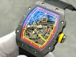 Best Replica Richard Mille RM67-02 Super Clone 47mm Skeleton Dial Carbon Fiber Watch - Image 5