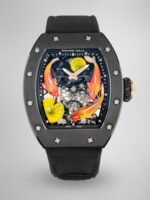 Swiss RICHARD MILLE RM S10 Replica – Koi Tourbillon, Black Steel Case, Sport Style