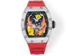 Super Clone Replica RICHARD MILLE RM S10 Koi Fish Tourbillon Watch Diamond Case Red Strap Swiss Quality - Image 2