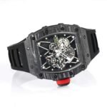 Richard Mille RM 35-01 Rafael Nadal Replica Swiss Watch – Skeleton Dial, NTPT Carbon Case, Black Rubber Strap - Image 5