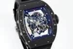 Richard Mille RM055 Skeleton Watch with Black Rubber Strap – Super Clone - Image 5