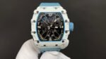 Best Swiss Richard Mille RM 35-03 Replica Rafael Nadal Watch for Men | White Carbon Fiber Case | Blue Strap - Image 2