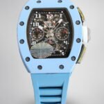 Best Richard Mille RM11-03 Carbon Fiber Chronograph Replica Black Dial Watch