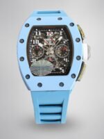 Best Richard Mille RM11-03 Carbon Fiber Chronograph Replica Black Dial Watch