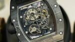 Swiss Replica Richard Mille RM55 – AAAAA Super Clone with Carbon Fiber Case & Rubber Strap - Image 9