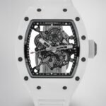 Richard Mille RM055 BBR White Ceramic Skeleton Swiss Replica Sports Watch, AAA Super Clone
