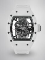 Richard Mille RM055 BBR White Ceramic Skeleton Swiss Replica Sports Watch, AAA Super Clone