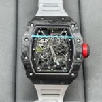 Swiss Richard Mille RM 35-02 RAFA Replica Watch White Rubber Strap Skeleton Dial - Image 4