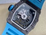 Replica Richard Mille RM 35-02 Swiss NTPT Carbon Fiber Case, Blue Rubber Strap Watch - Image 2