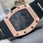 Swiss Richard Mille RM 51-01 Replica Tiger And Dragon Michelle Yeoh Watch with Diamond Bezel And Black Rubber Strap - Image 9