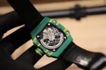 Best Replica Richard Mille RM 67-02 Skeleton Dial Watch With Green Fabric Strap - Image 8