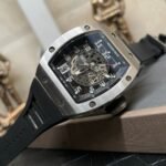 Swiss Richard Mille RM 010 Replica – Skeleton Dial Men’s Watch With Black Rubber Strap And Sapphire Crystal - Image 5