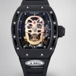 Replica Richard Mille RM052 Skull Tourbillon Super Clone Watch 43mm Swiss Skeleton Design