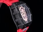 Best Swiss Replica RICHARD MILLE RM 52 Watch – Skeleton Tourbillon , Red Strap - Image 6